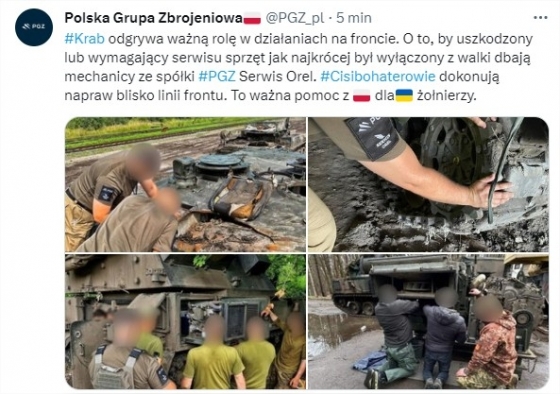Polscy technicy przydzieleni „bliżej linii frontu” do naprawy haubic zbożowych: Linie obronne