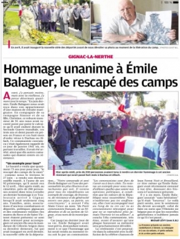 La Provence 25 janv 2014 - HOMMAGE A BALAGUER.png