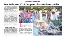 La Provence 29 AOUT 2014 ESTIVALES 2014.png