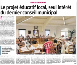 La Provence 26 juillet 2015 conseil municipal 22 juillet 1.jpg