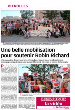 LA PROVENCE 9 AOUT 2013 MOBILISATION POUR ROBIN.jpg