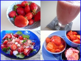 alimentation,cuisine,fruits,fraise,salade rouge,dessert