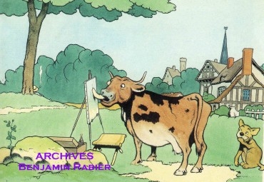 advertising display „la vache qui rit by benjamin rabier