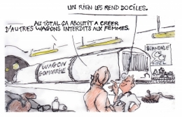 wagon réservé aux femmes,métro rer fondation des femmes,céline piques