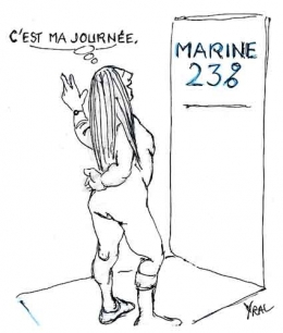 Marine Le Pen,journée de la femme
