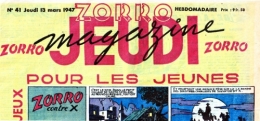 Zorro,Jeudi Magazine,lutte des classes,bandes dessinées de collection,Bar Zing,Doc Jivaro,Tarzanides,