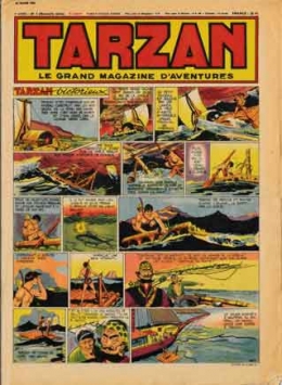 bd,bandes dessinées de collection,doc jivaro,tarzan,l’intrépide,coq hardi,illustrés pour enfants années 1950,rené giffey,duck hurricane,ecole voltaire de montluçon