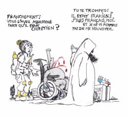 lyon,handicapé irakien fauteuil roulant assassiné,religion chrétienne