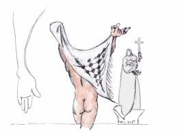 Eglise de la Madeleine militantes Hamas.jpg