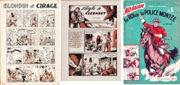 coq hardi,bd blondin et cirage,marijac,bd zozo,bd franchie,bandes dessinées de collection,tarzanides du grenier,bar zing,doc jivaro