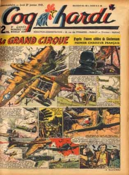 bandes dessinées de collection,marijac,clostermann,tribu des coqs hardis,tintin clostermann,seconde guerre mondiale,pilotes de chasse raf,christian mathelot,le grand cirque