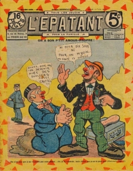 l'épatant,les pieds nickelés,cirque pinder,charbon et vin,doc jivaro,bar zing de montluçon,bd anciennes,bandes dessinées de collection