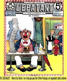 l’épatant 1914,carafon chien d’ivrogne,jo vallé,la butte rouge,tarzanides du grenier,bandes dessinées de collection,doc jivaro,bar zing de montluçon,fillette vin rouge
