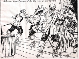Le Rallic,Marijac,La Protégée de d'Artagnan, Les éditions S.A.E.T.L.E,BD Pierrot,Alexandre Dumas,tirailleurs sénégalais,bandes dessinées de collection,Doc Jivaro,Bar Zing de Montluçon