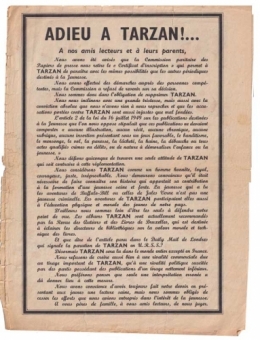 bd tarzan,del duca,bob lubbers,rené giffey,le rallic,bd l’intrépide,loi du 16 juillet 1949,bandes dessinées de collection