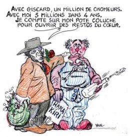 Coluche,Mitterrand,chômage