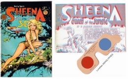 :sheena,youmbo,will eisner,rex maxon,impression anaglyphes,impression 3-d,tarzanide du grenier,bandes dessinées de collection,bar zing,montluçon