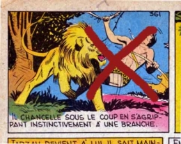 Tarzan,censure,Hogarth,Milocco,Editions Del Duca,BD,bédé ancienne,illustrés pour enfant