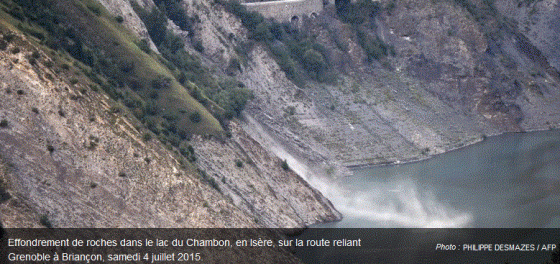 Aujourd'hui, écroulement de montagne dans le lac du Chambon! - Le Blog ...