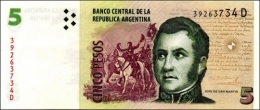 billet de 5 pesos argentins.JPG