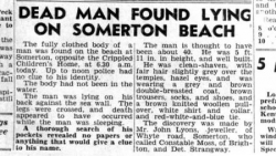 Le cadavre de Somerton Beach