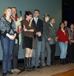 Pascal et Karine en joie