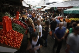 Tel-Aviv, marché, foule