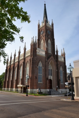 cathédrale,natchez,sud,usa,stanton hall,cathédrale,mississipi