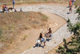 Lindos, ânes, escalade