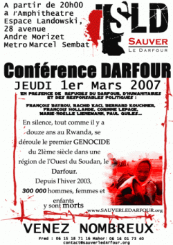 Meeting en faveur du Darfour
