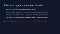 L'Ingenierie de Spécification