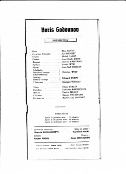 Modeste Moussorgski,Boris Godounov,michel caron