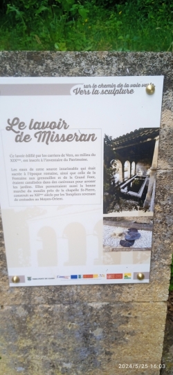 arrivée au lavoir de Misseran à Vers