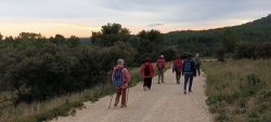 soleil couchant en fin de rando