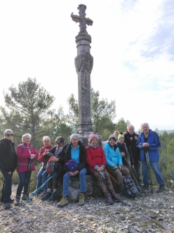 courte pause à la croix de St Julien