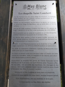Mas Blanc : Chapelle St Lambert