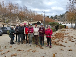Départ de la place du village