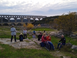 dans le cadre magnifique du Pont du Gard