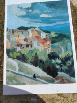 Encore un tableau peint avec cette vue sur les Ang