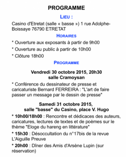 Etretat,Salon du Livre