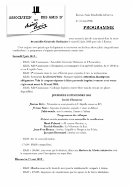 Journées Lupiniennes