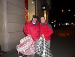 Boulevard Haussmann : les sacs sont vides