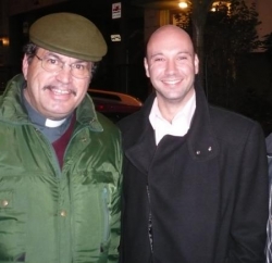 Avec le pasteur, Loïc lemarinier, patron du FNJ