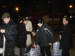 Mme l'épouse du Pasteur malgré un réveil à 5h le