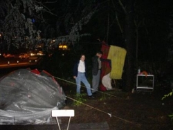 Un camp balayé par les pluies