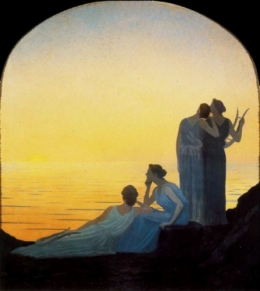 soir antique, alphonse osbert, jean-christophe, Romain Rolland, Italie