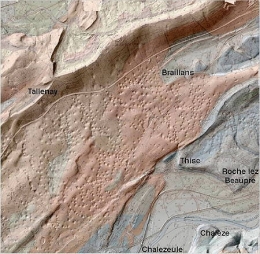 géologie,jura,franche-comté,jurassique,thise,faisceau bisontin,avants monts jurassiens,doubs,patrick rolin