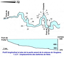 poissons lacustres,échantillonnage,lac de vouglans,retenue de vouglans,échantillonnage ichtyologique,comparaison d'échantillons,retenue de barrage