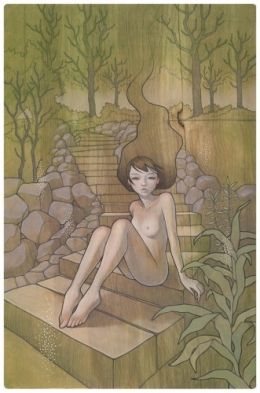 kawasaki,manga,dessins sur bois