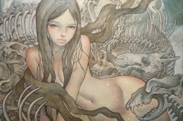 kawasaki,manga,dessins sur bois